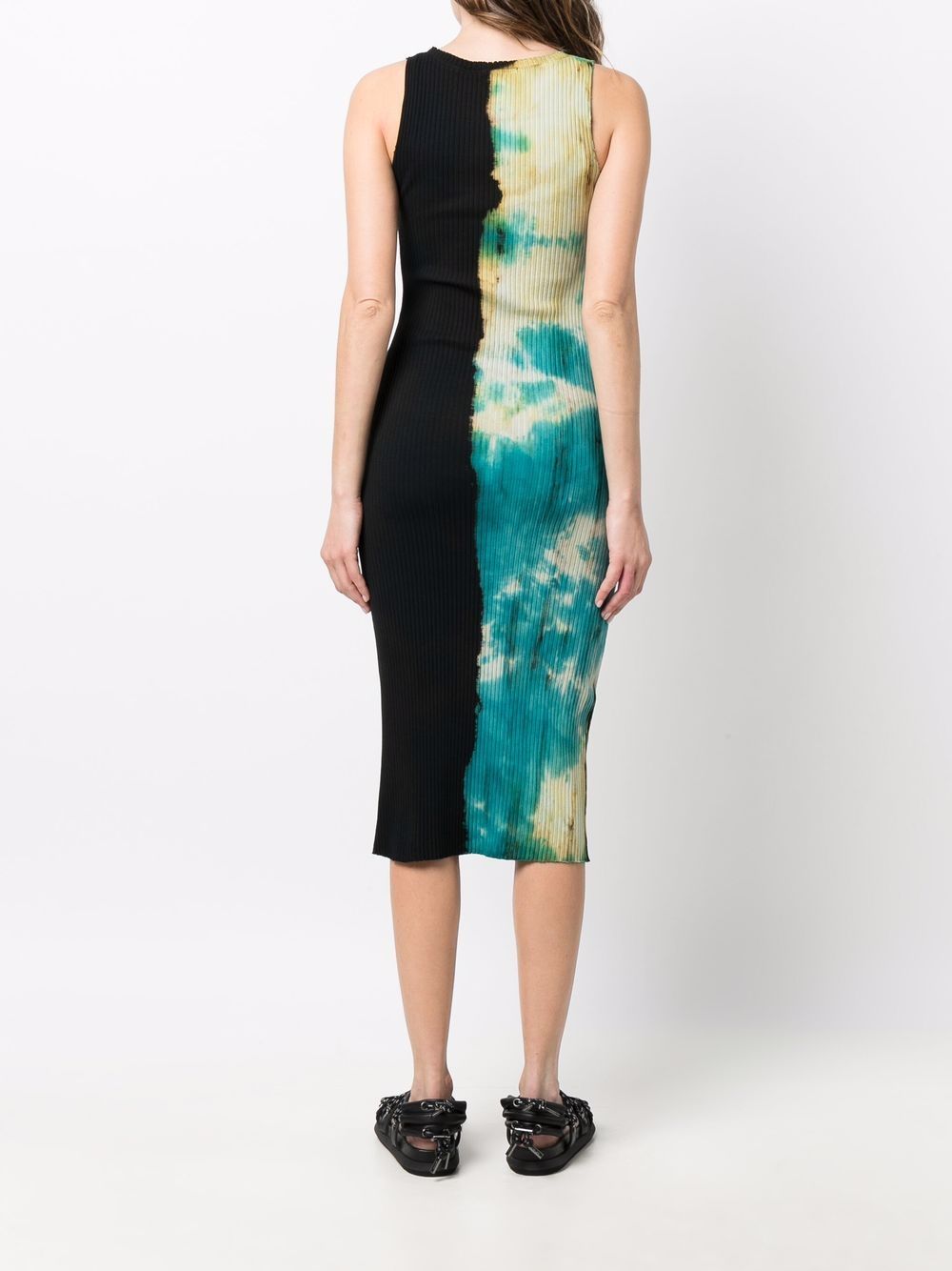 фото Cotton citizen tie-dye ribbed midi dress