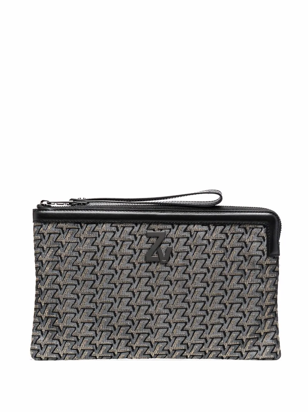 

Zadig&Voltaire cartera con logo en jacquard - Gris