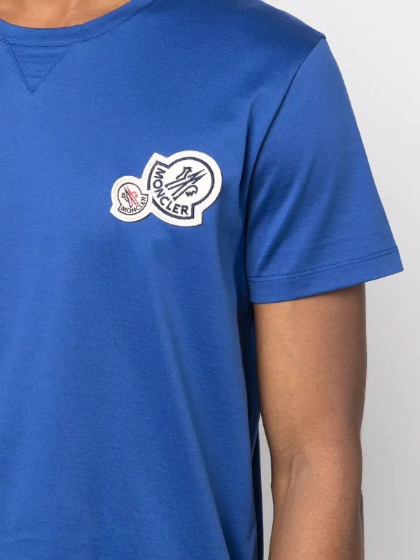blue moncler tshirt