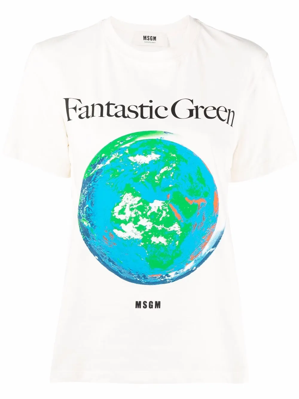 

MSGM playera con estampado Fantastic Green - Neutro