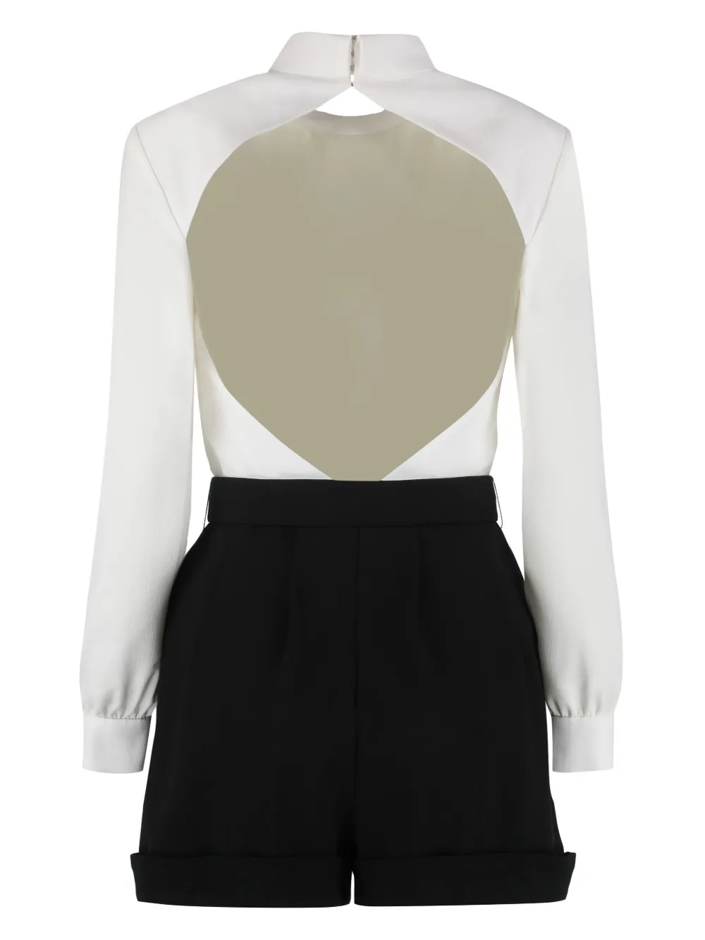 Saint Laurent Playsuit met open rug - Wit
