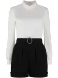 Saint Laurent backless playsuit - White
