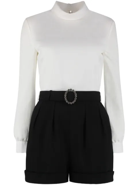 Saint Laurent backless playsuit