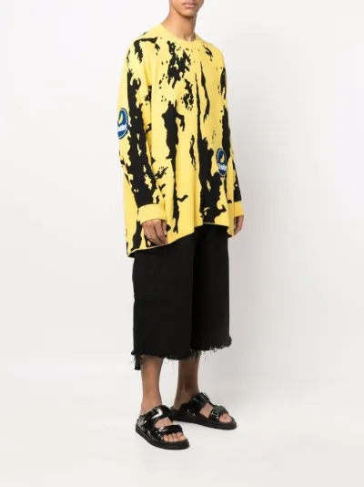 banana-print oversized jumper | Doublet 