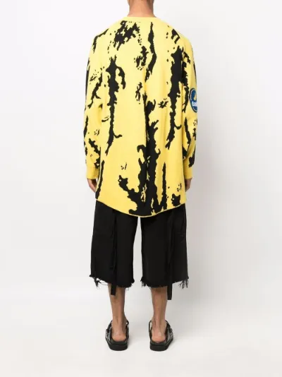 banana-print oversized jumper | Doublet 