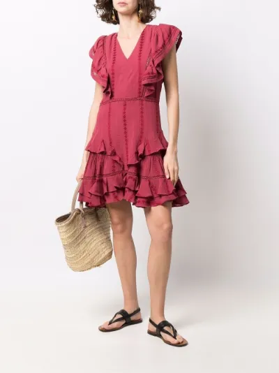 Jaudrey ruffle-trim dress | ISABEL 