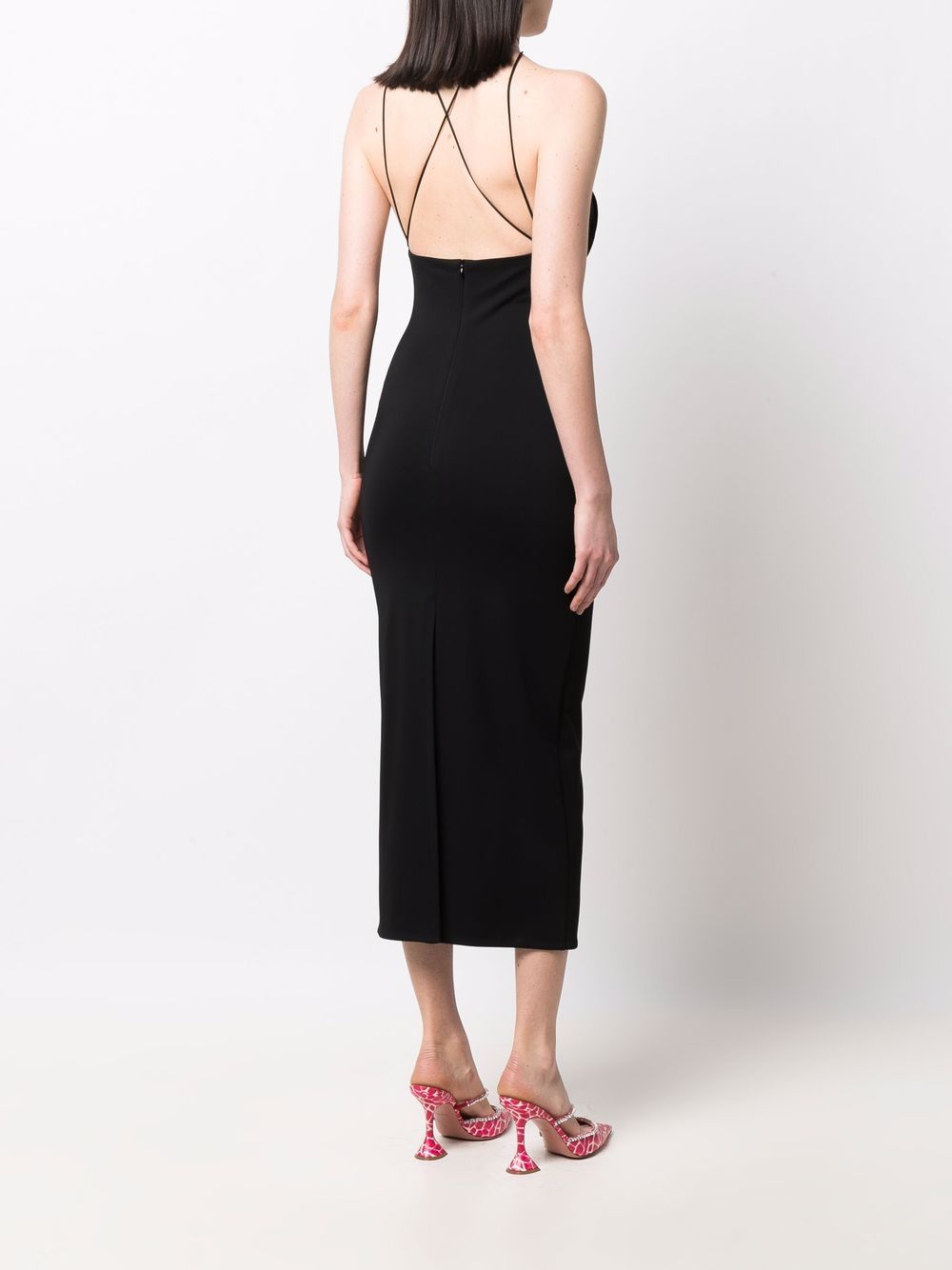 фото Magda butrym criss-cross strap halterneck dress