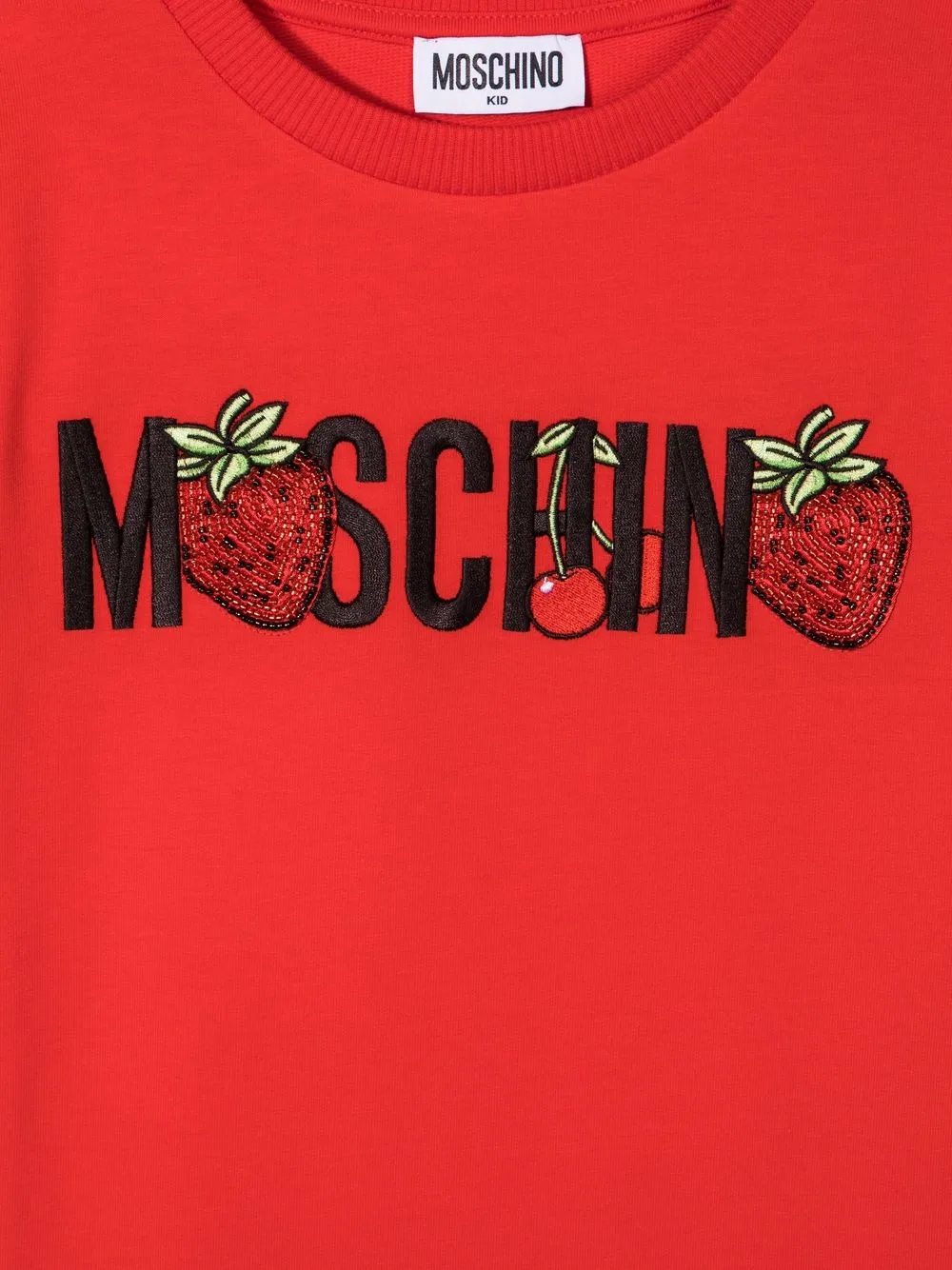 Moschino Kids T-Shirtkleid mit Erdbeeren | Kleider | Image 3