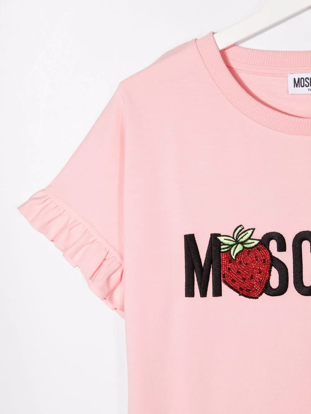 фото Moschino kids платье-футболка с логотипом