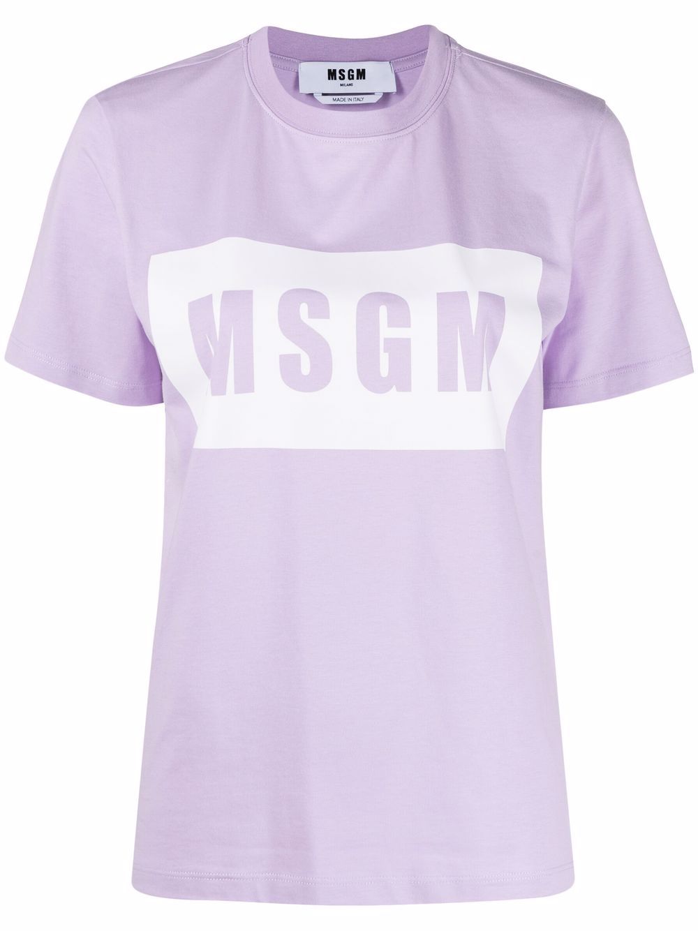 

MSGM playera con logo estampado - Morado