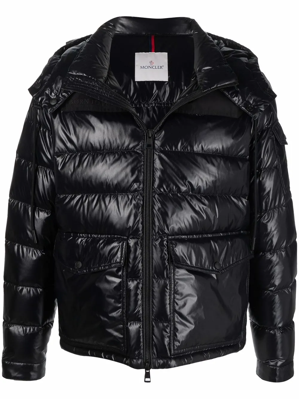 

Moncler chamarra capitonada con capucha removible - 999 NERO