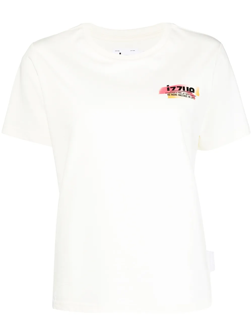 izzue playera con logo estampado - Blanco