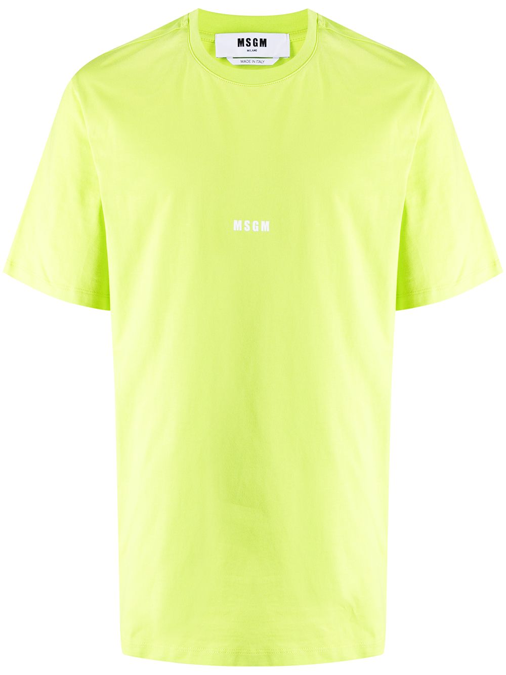 

MSGM playera con logo estampado - Amarillo