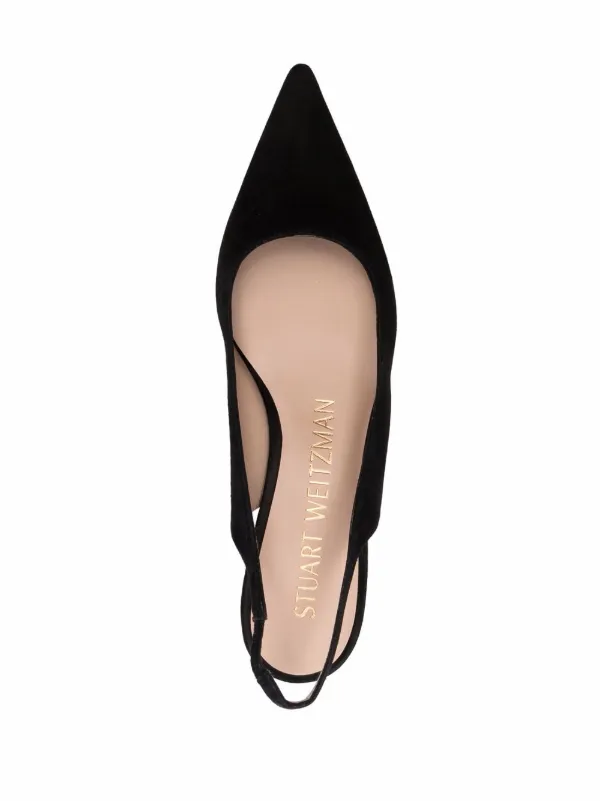 Stuart shops weitzman pointed tie up heels