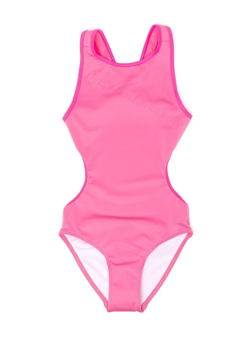 

Ea7 Emporio Armani traje de baño con logo estampado - Rosado