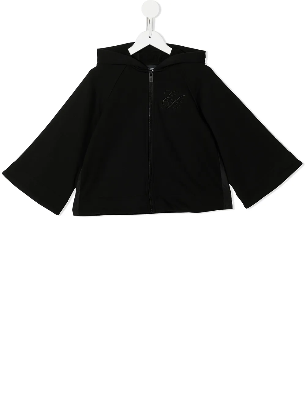 

Emporio Armani Kids hoodie con logo bordado - Negro