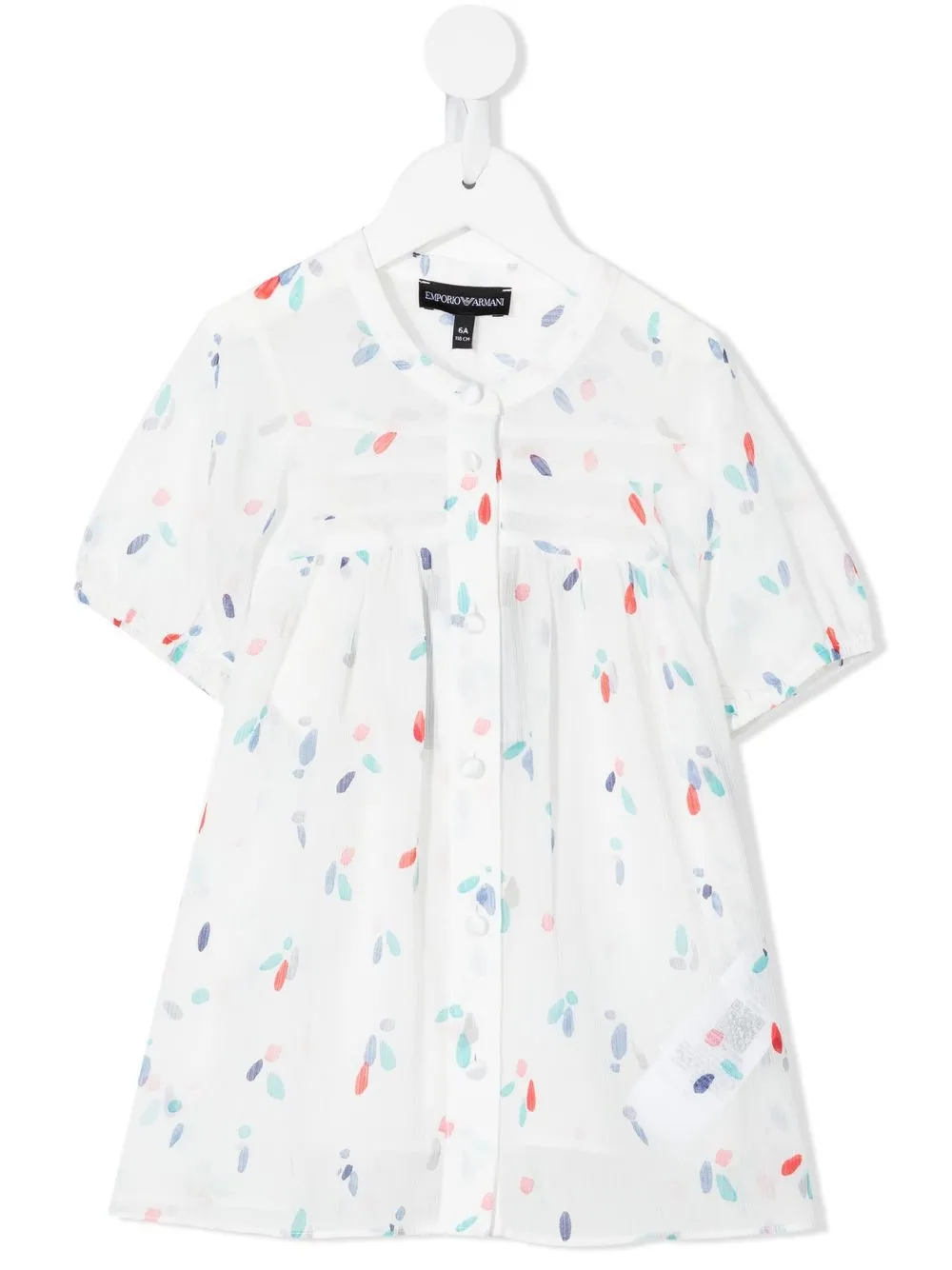 

Emporio Armani Kids camisa con estampado gráfico - Blanco