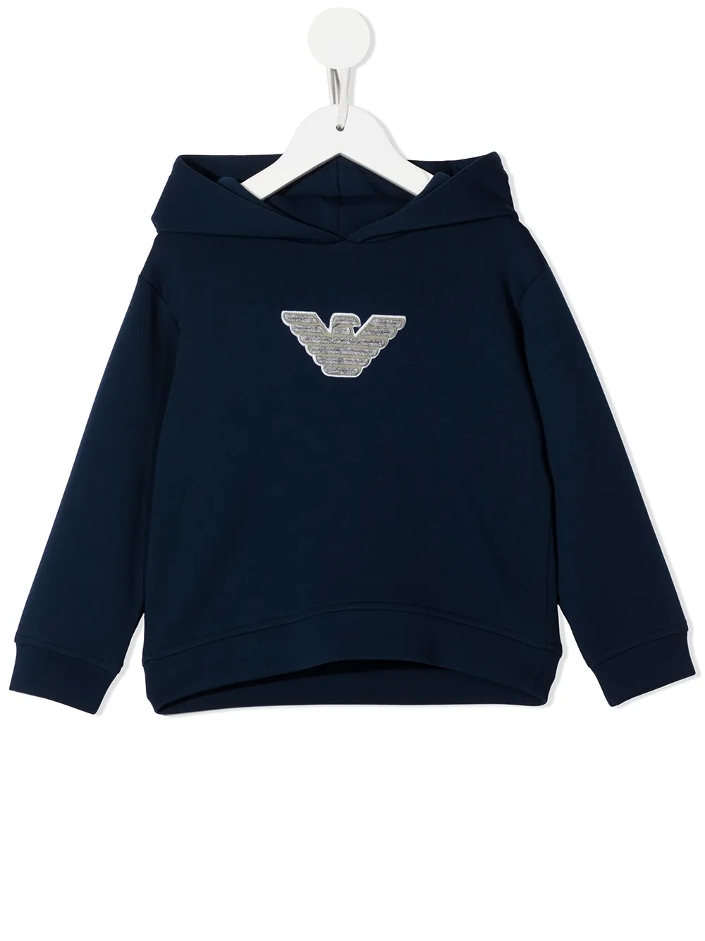 

Emporio Armani Kids hoodie con parche del logo - Azul