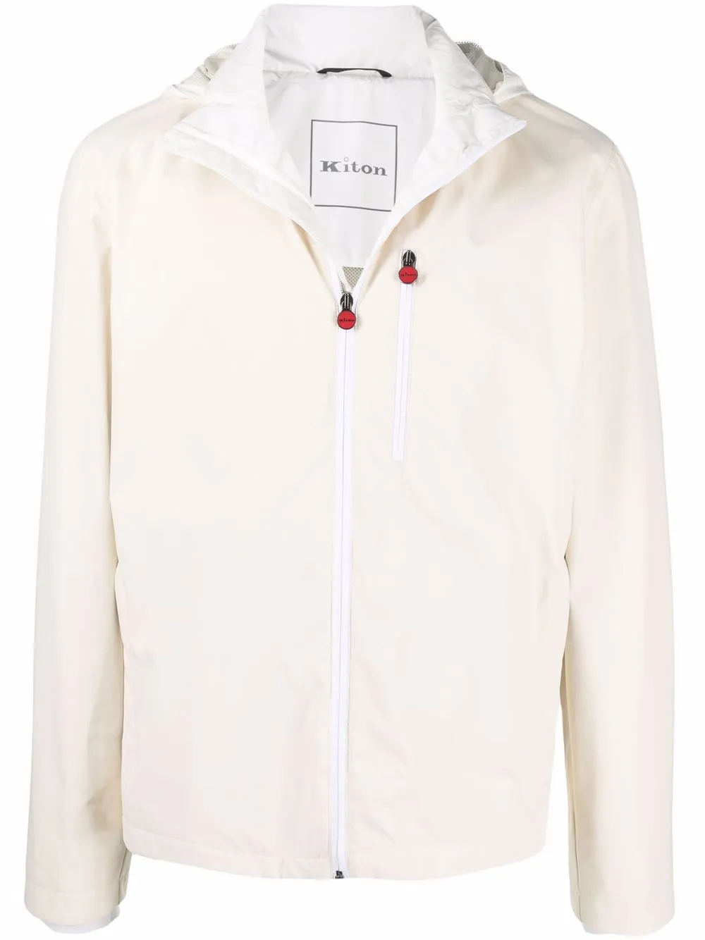 Kiton куртка на молнии с капюшоном