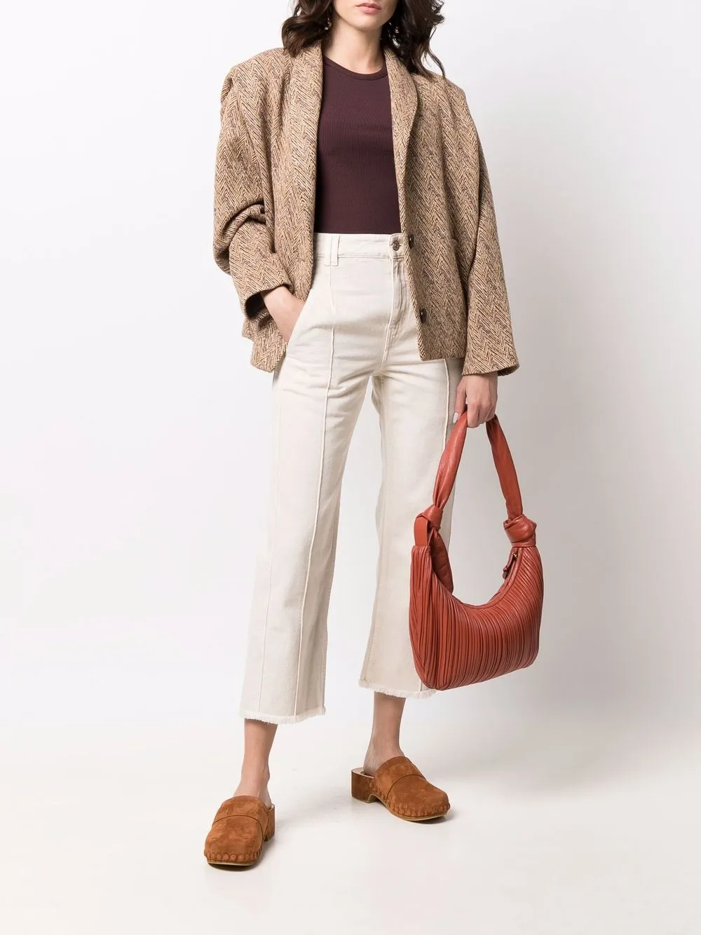 MARANT ÉTOILE Cropped jeans - Beige