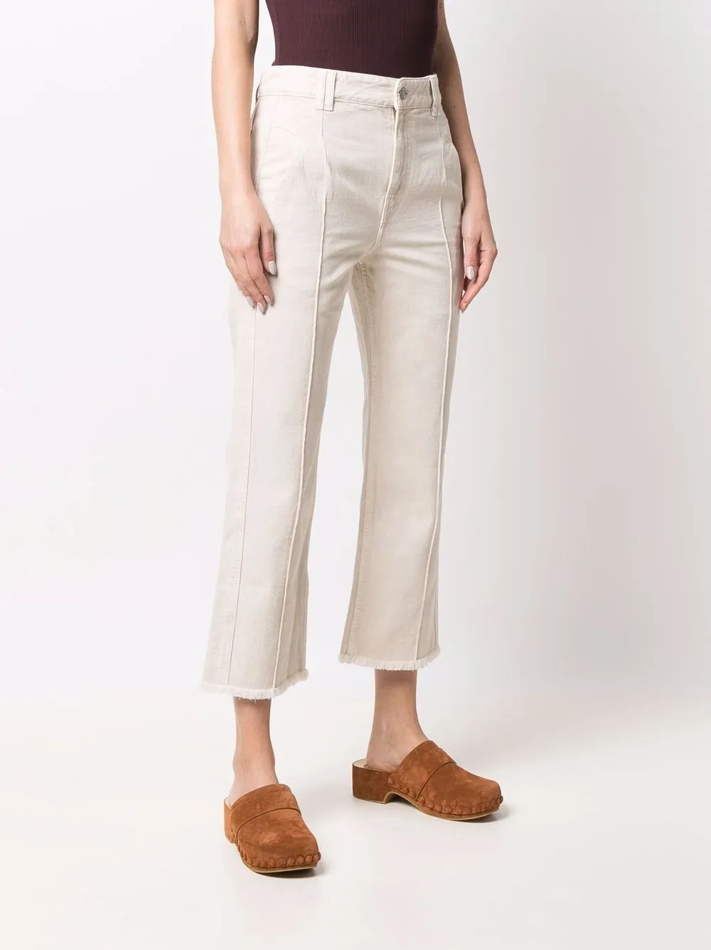 фото Isabel marant étoile укороченные джинсы tricia