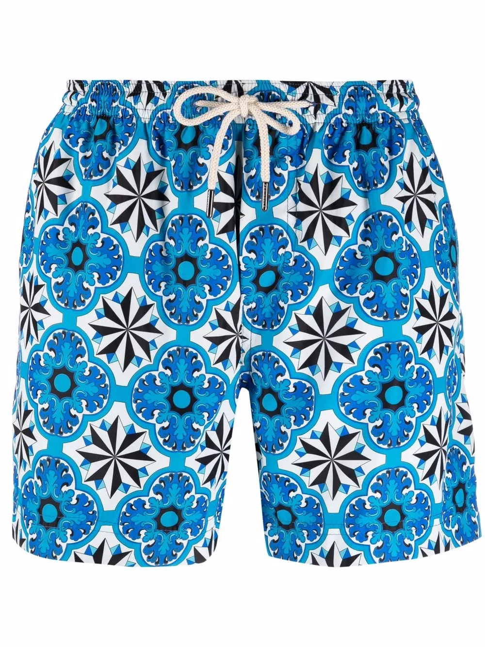 

PENINSULA SWIMWEAR shorts de playa con motivo geométrico - Azul