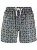 PENINSULA SWIMWEAR geometric-pattern swim shorts - Blue