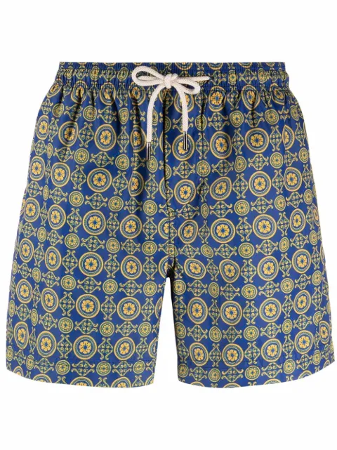 PENINSULA SWIMWEAR geometric-pattern swim shorts