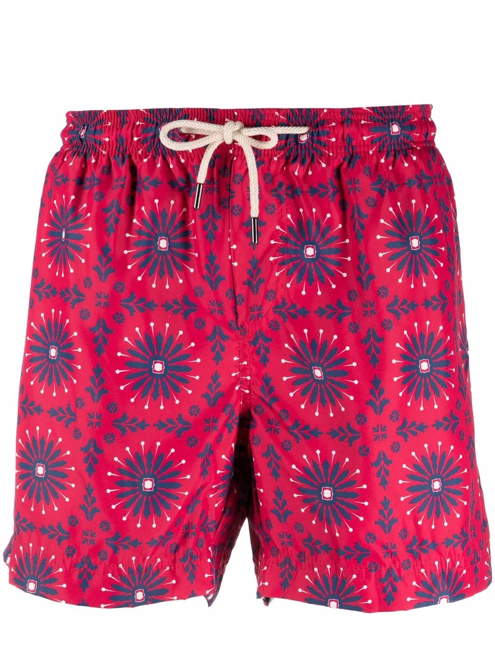 

PENINSULA SWIMWEAR shorts de playa con motivo geométrico - Rojo