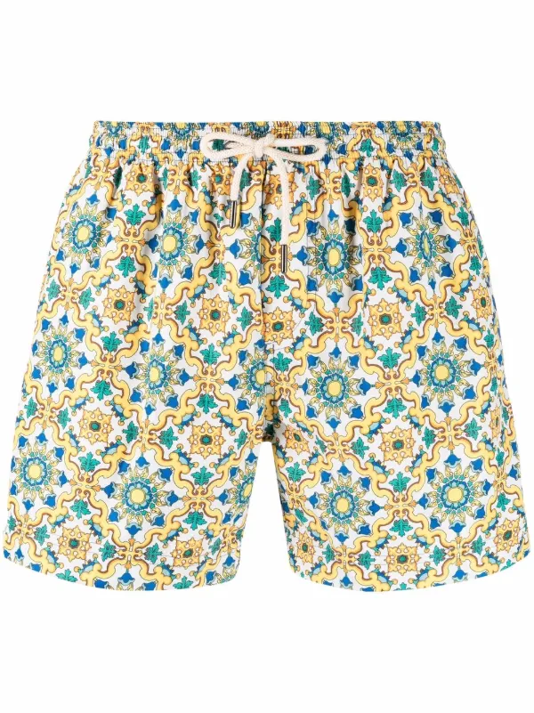 PENINSULA SWIMWEAR tile-print 