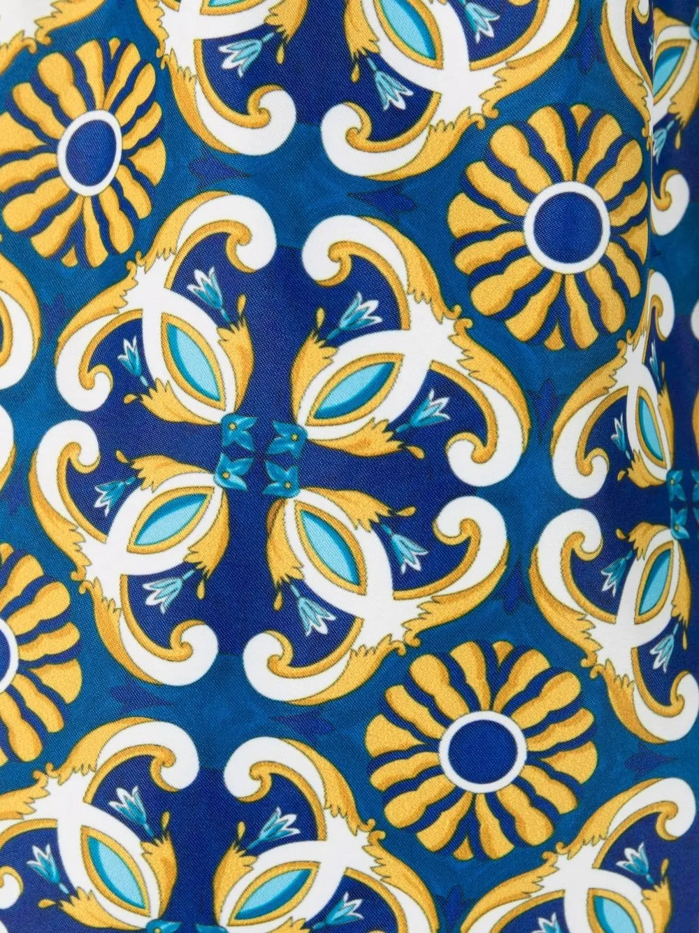 PENINSULA SWIMWEAR TILE-PRINT DRAWSTRING-WAIST SWIM SHORTS