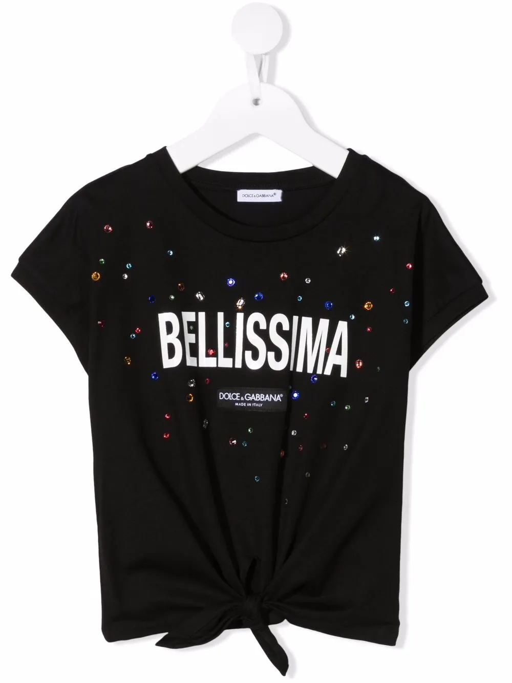 

Dolce & Gabbana Kids playera con eslogan estampado - Negro