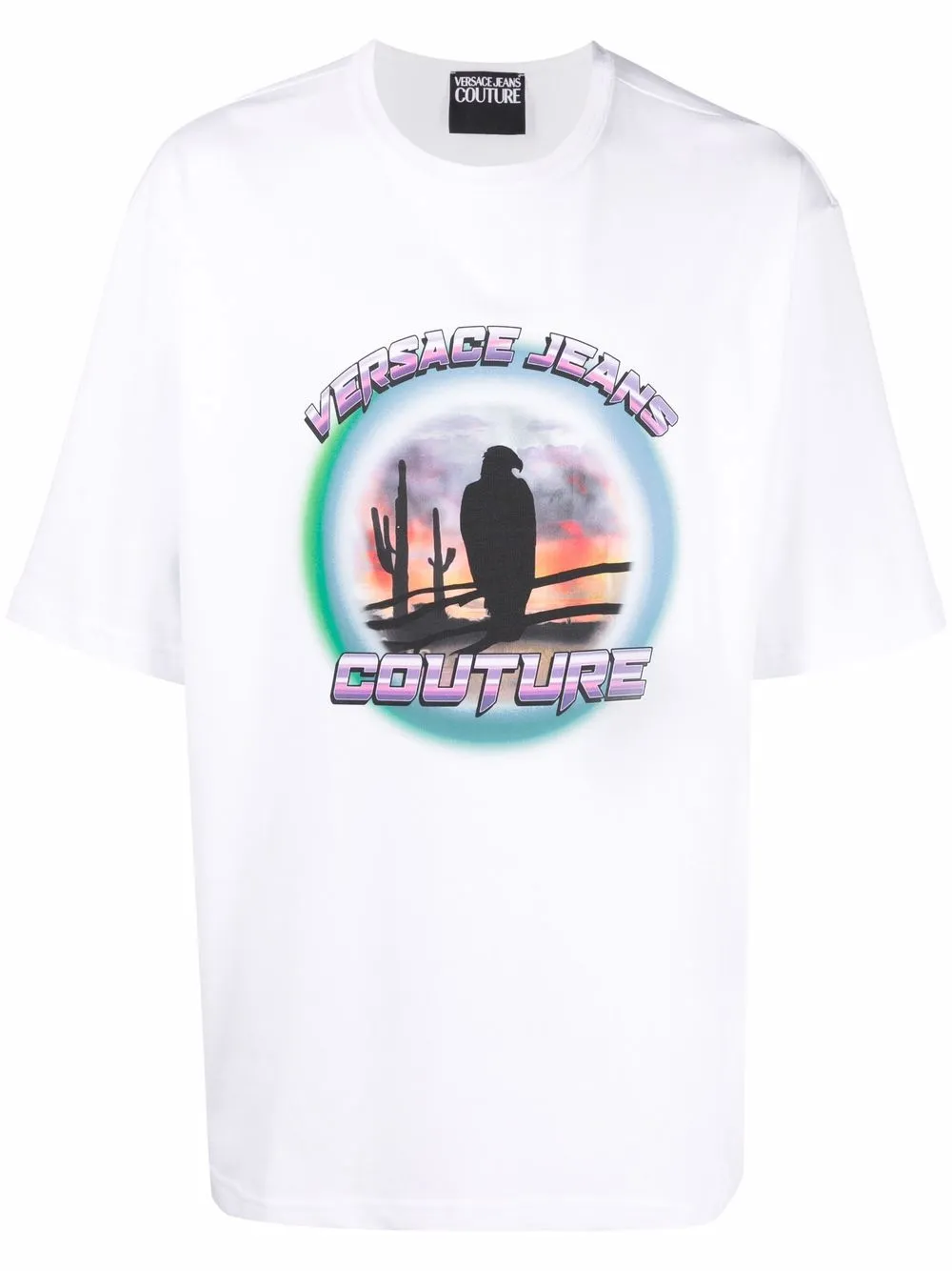 

Versace Jeans Couture playera con motivo gráfico - Blanco