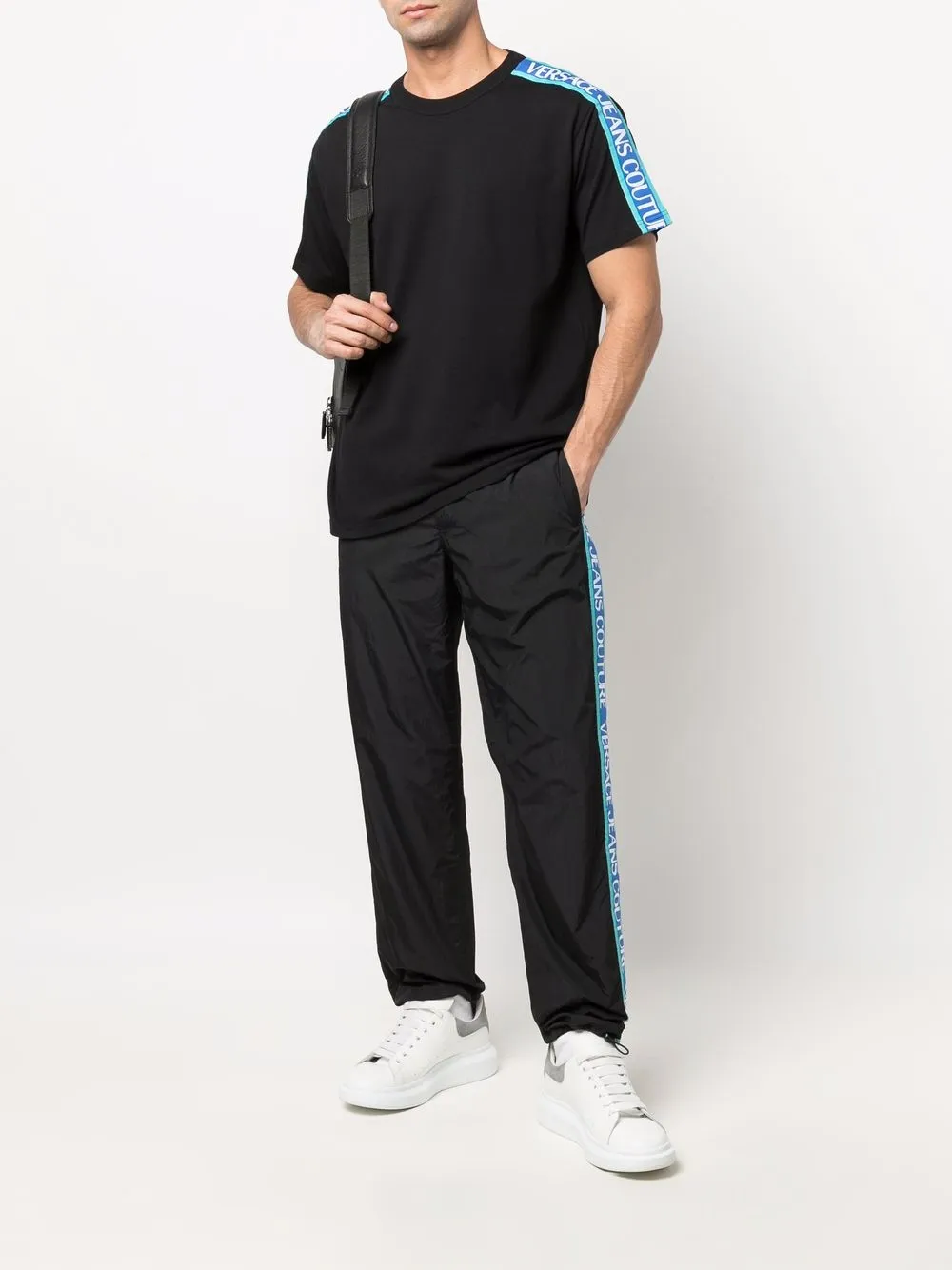 Versace Jeans Couture Trainingsbroek met trekkoord - Zwart