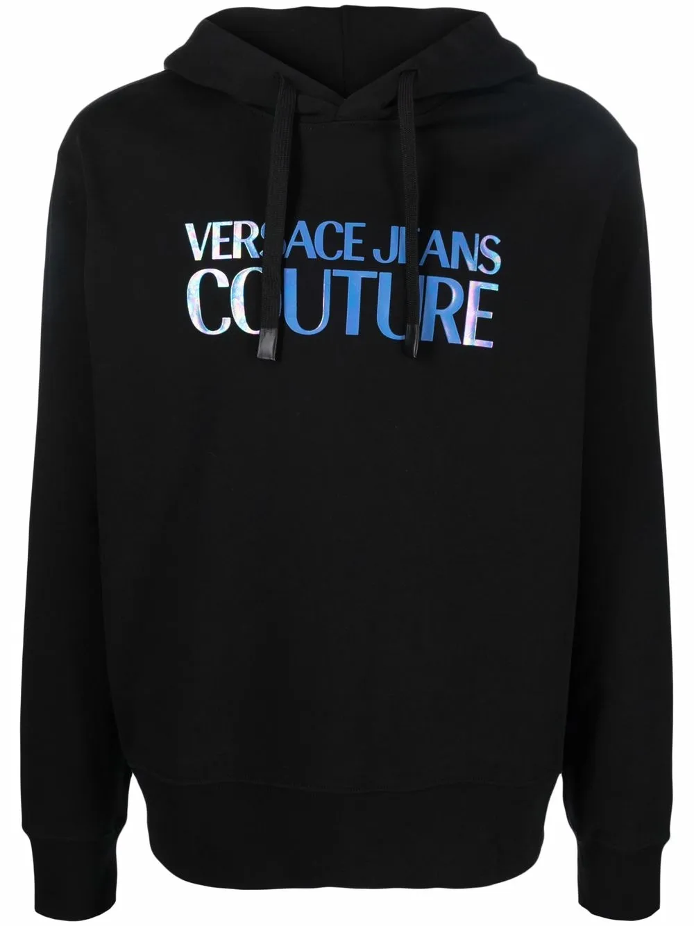 Versace Jeans Couture hoodie con logo estampado - Negro