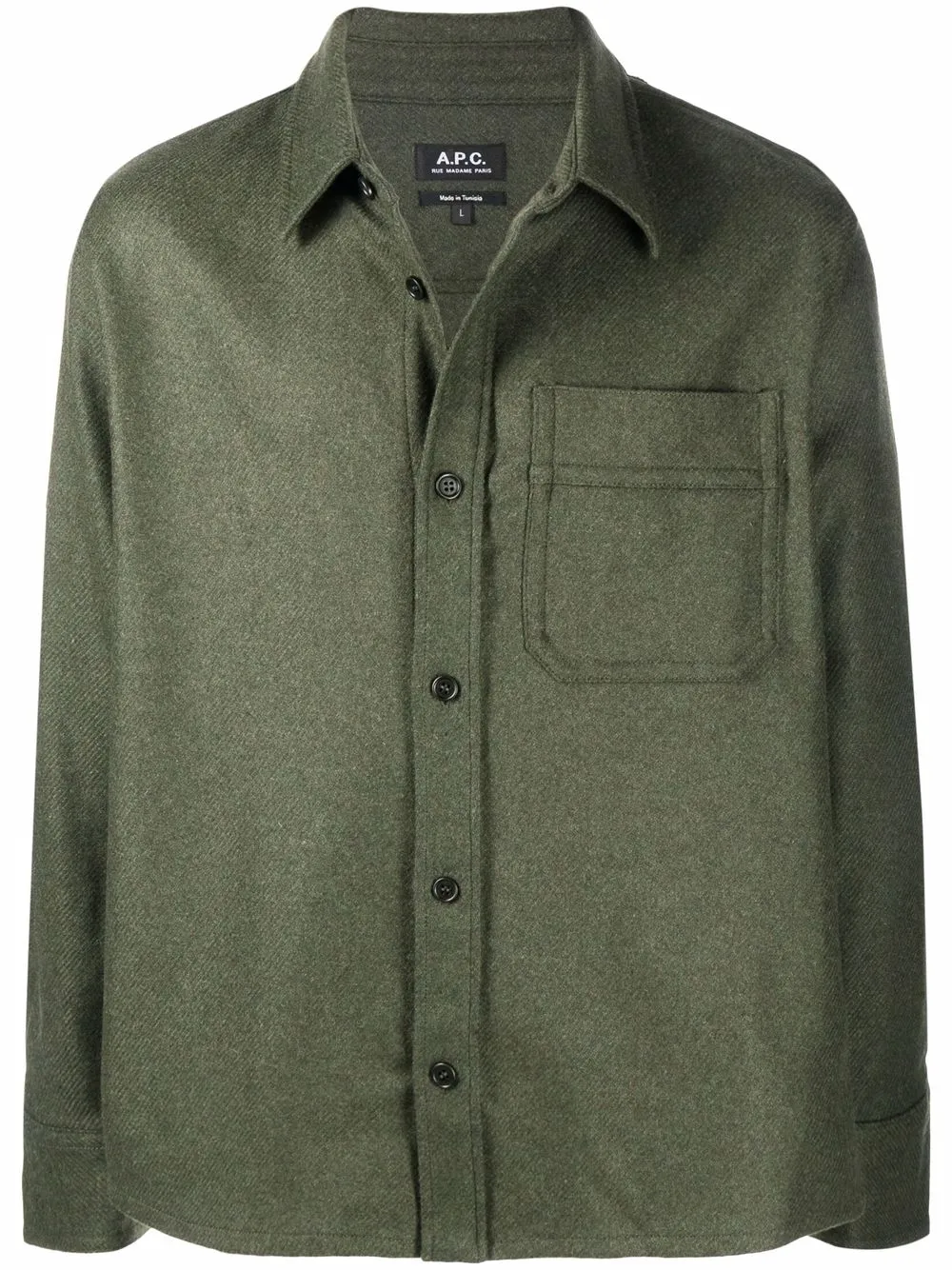 A.P.C. рубашка с нагрудным карманом