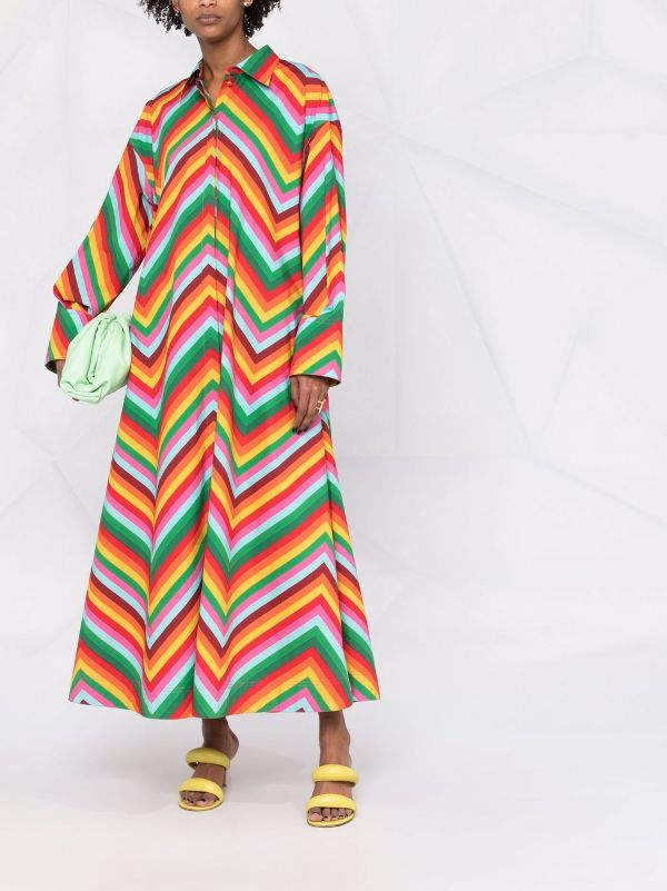 Valentino on sale chevron dress