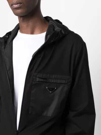 patch pocket hooded jacket | Prada 