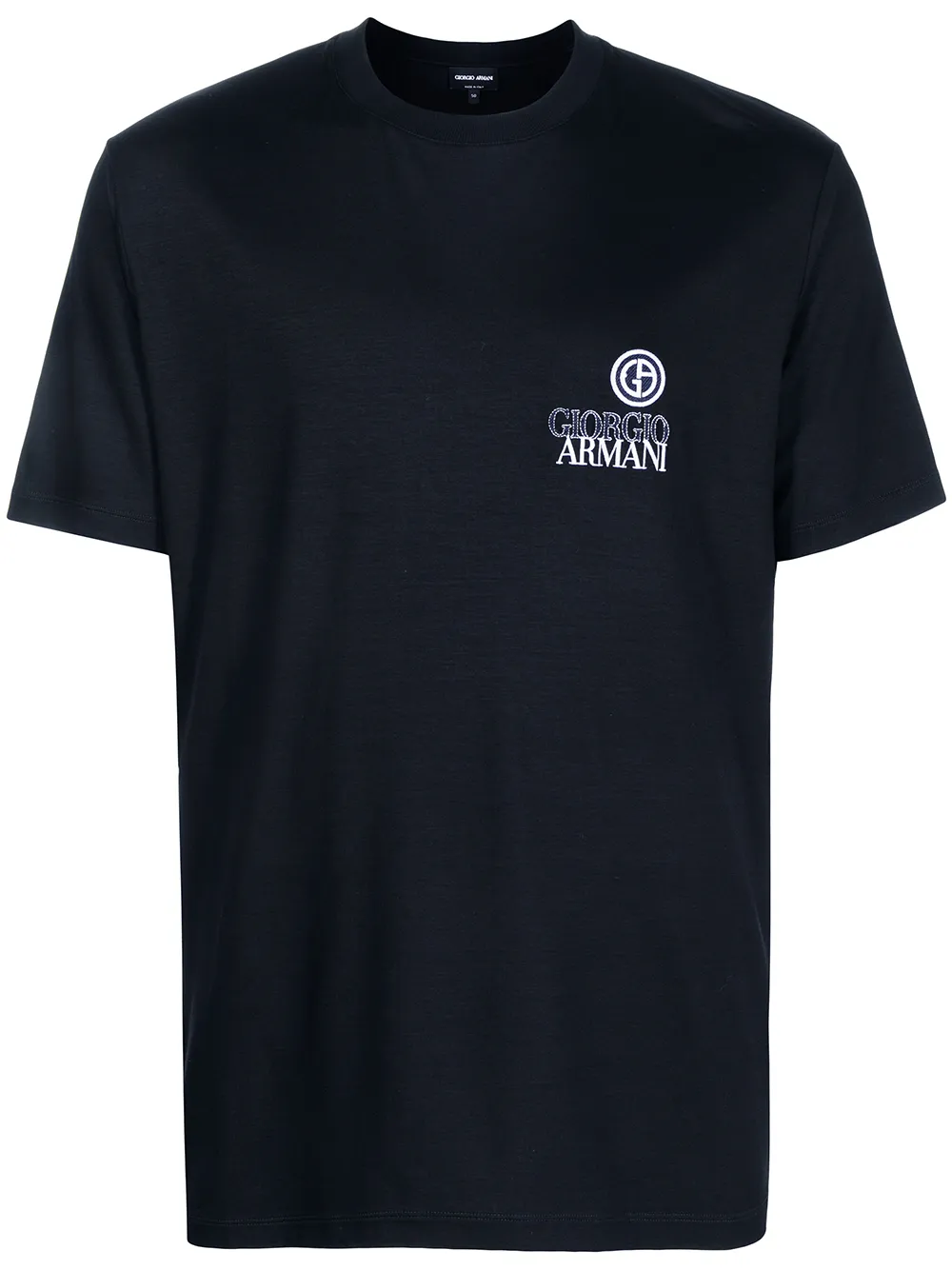 

Giorgio Armani playera con logo en el pecho - Azul