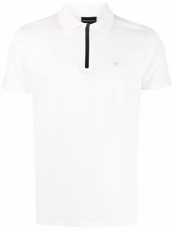 armani zip polo shirt