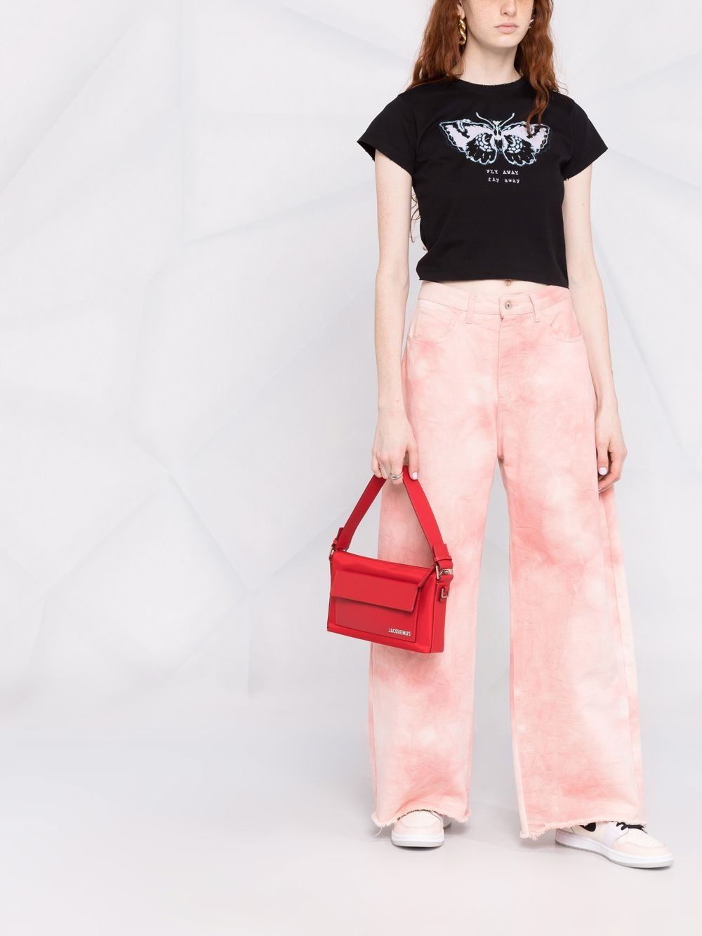 фото Red valentino butterfly-print t-shirt