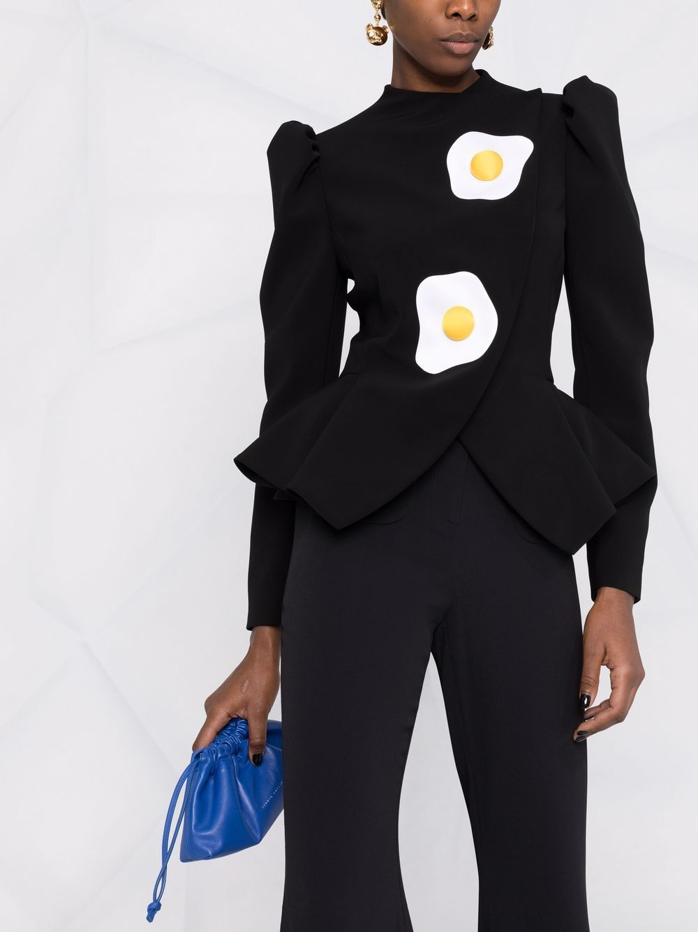 фото Moschino жакет eggs асимметричного кроя