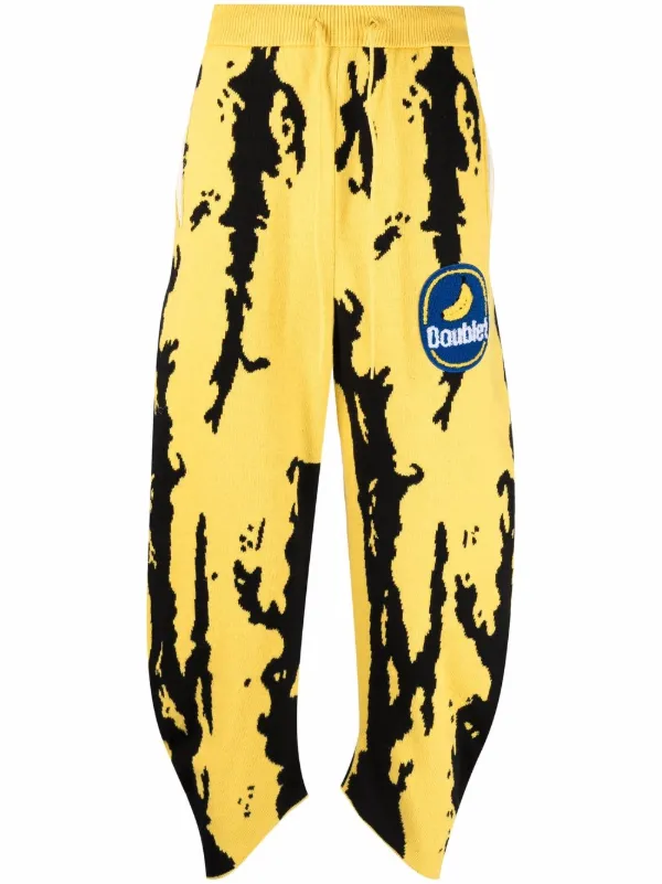 Shop Doublet banana-print sweatpants 