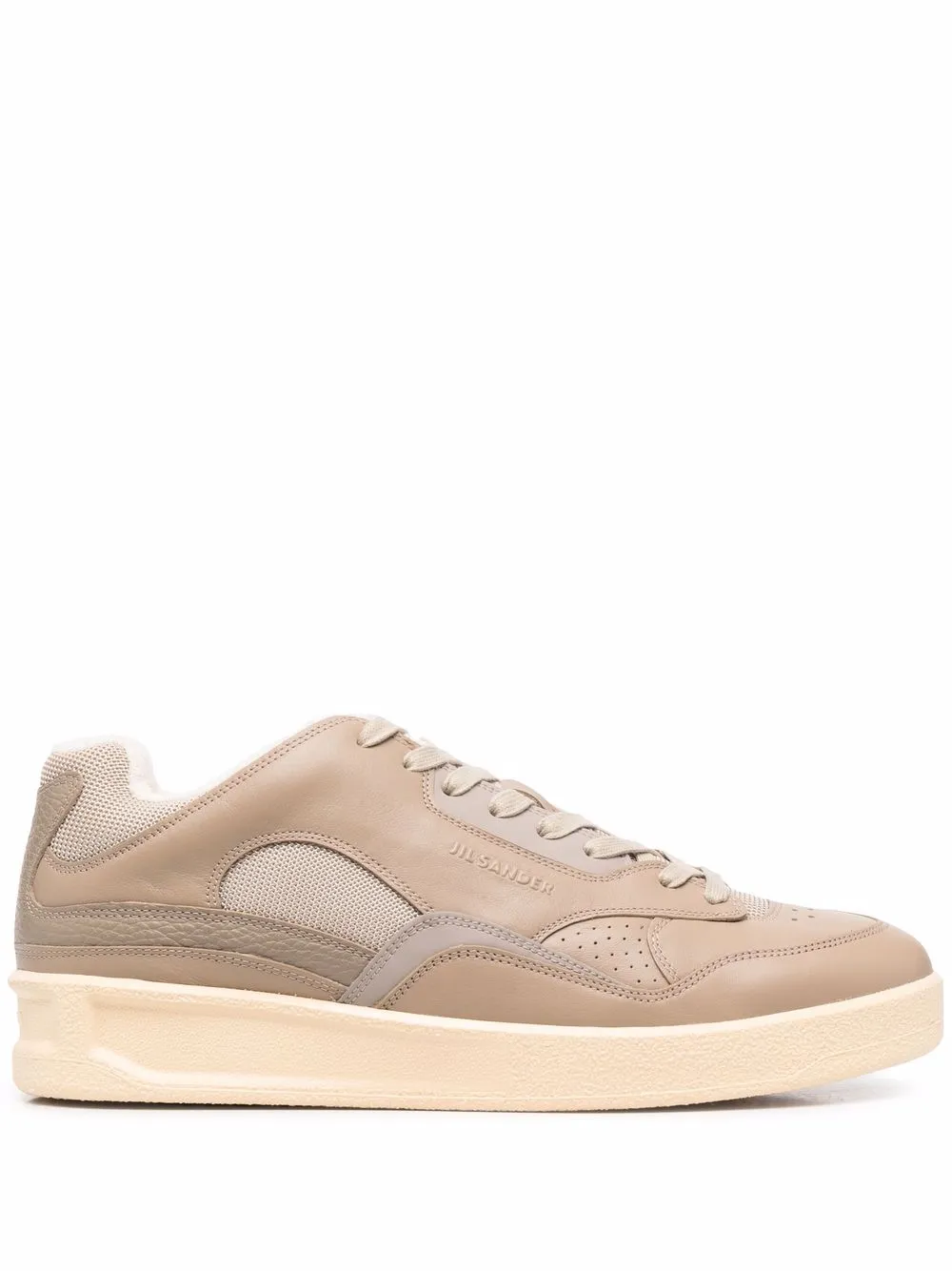 

Jil Sander tenis bajos con logo en relieve - Neutro