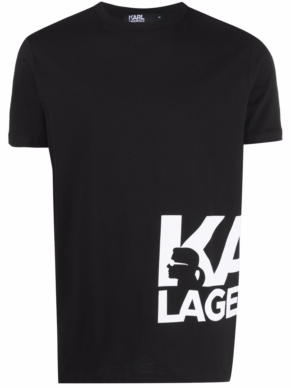 

Karl Lagerfeld playera con logo estampado - Negro