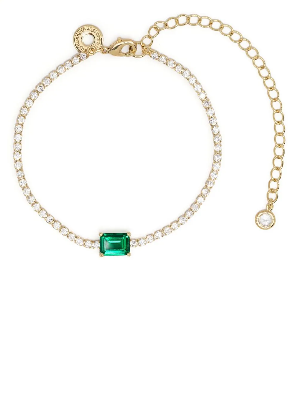 

Kenneth Jay Lane pulsera con detalles de cristal - Dorado