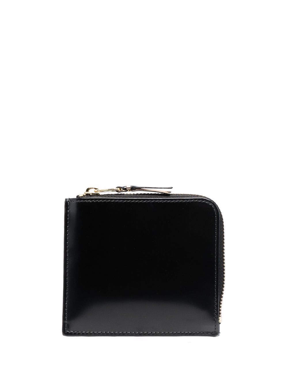 фото Comme des garçons wallet glossy half-zip wallet