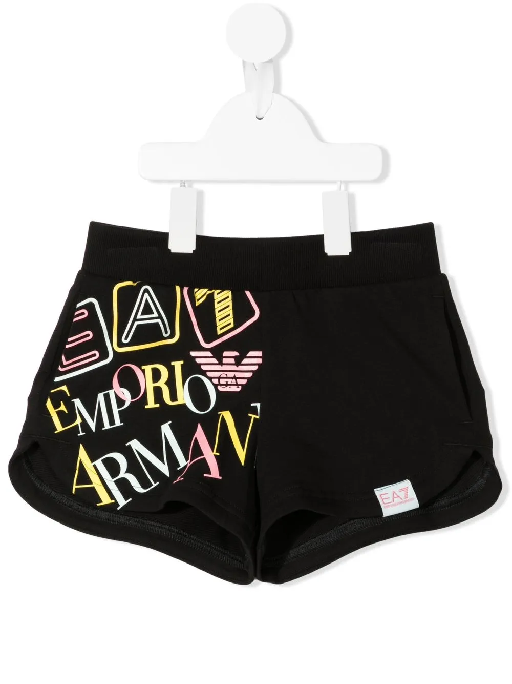 

Ea7 Emporio Armani shorts deportivos con logo estampado - Negro