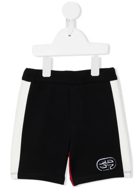 Emporio Armani Kids Bermuda com logo bordado