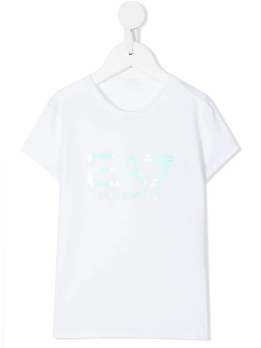 

Ea7 Emporio Armani playera manga corta con logo estampado - Blanco